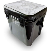 MightySkins YEROA24LID-Frost Marble Skin for Yeti Roadie 24 Hard cooler Lid - Frost Marble