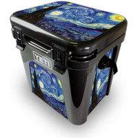 MightySkins YEROAD24-Starry Night Skin for Yeti Roadie 24 Hard cooler - Starry Night