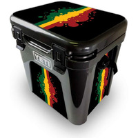 MightySkins YEROAD24-Rasta Flag Skin for Yeti Roadie 24 Hard cooler - Rasta Flag