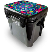MightySkins YEROA24LID-geo garden Skin for Yeti Roadie 24 Hard cooler Lid - geo garden
