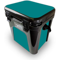 MightySkins YEROAD24-Solid Teal Skin for Yeti Roadie 24 Hard cooler - Solid Teal