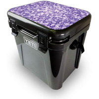 MightySkins YEROA24LID-Stained glass Skin for Yeti Roadie 24 Hard cooler Lid - Stained glass