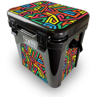 MightySkins YEROAD24-Hyper Skin for Yeti Roadie 24 Hard cooler - Hyper