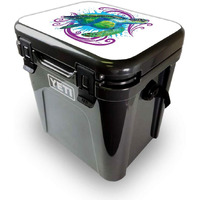MightySkins YEROA24LID-Sea Turtle Splash Skin for Yeti Roadie 24 Hard cooler Lid - Sea Turtle Splash