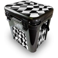 MightySkins YEROAD24-Race Flag Skin for Yeti Roadie 24 Hard cooler - Race Flag