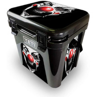 MightySkins YEROAD24-Evil clown Skin for Yeti Roadie 24 Hard cooler - Evil clown