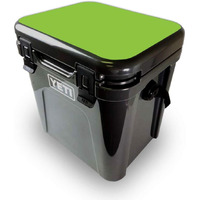 MightySkins YEROA24LID-Solid Lime green Skin for Yeti Roadie 24 Hard cooler Lid - Solid Lime green