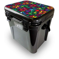 MightySkins YEROA24LID-Stained glass Window Skin for Yeti Roadie 24 Hard cooler Lid - Stained glass Window