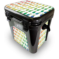 MightySkins YEROAD24-Rainbow Pineapples Skin for Yeti Roadie 24 Hard cooler - Rainbow Pineapples