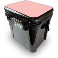 MightySkins YEROA24LID-Solid Blush Skin for Yeti Roadie 24 Hard cooler Lid - Solid Blush
