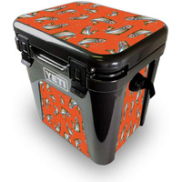 MightySkins YEROAD24-Trout collage Skin for Yeti Roadie 24 Hard cooler - Trout collage