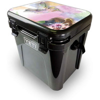 MightySkins YEROA24LID-Water color Mocking Skin for Yeti Roadie 24 Hard cooler Lid - Water color Mocking