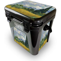 MightySkins YEROAD24-Wheatfield With cypresses Skin for Yeti Roadie 24 Hard cooler - Wheatfield with cypresses