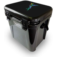 MightySkins YEROA24LID-Strange Smoke Skin for Yeti Roadie 24 Hard cooler Lid - Strange Smoke