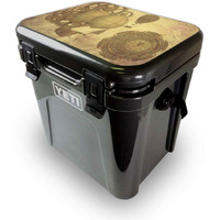MightySkins YEROA24LID-Steam Punk Paper Skin for Yeti Roadie 24 Hard cooler Lid - Steam Punk Paper