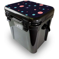 MightySkins YEROA24LID-Bright Night Sky Skin for Yeti Roadie 24 Hard cooler Lid - Bright Night Sky
