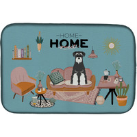 "Caroline's Treasures Salt and Pepper Standard Schnauzer Sweet Home dish-drying-mats, 14 x 21, Multicolor"