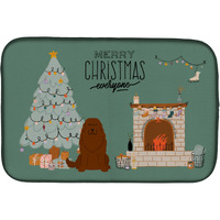 "Caroline's Treasures Caucasian Shepherd Dog Christmas Everyone dish-drying-mats, 14 x 21, Multicolor"