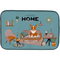 "Caroline's Treasures CK7945DDM Corgi Sweet Home dish-drying-mats, 14 x 21, Multicolor"