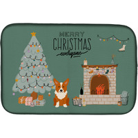 "Caroline's Treasures CK7663DDM Corgi Christmas Everyone dish-drying-mats, 14 x 21, Multicolor"