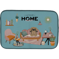 "Caroline's Treasures CK7947DDM Tan Pekingese Sweet Home dish-drying-mats, 14 x 21, Multicolor"