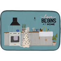"Caroline's Treasures CK7801DDM Dalmatian Kitchen Scene dish-drying-mats, 14 x 21, Multicolor"