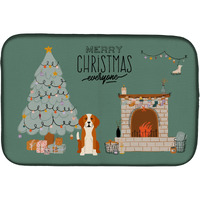 "Caroline's Treasures CK7673DDM English Foxhound Christmas Everyone dish-drying-mats, 14 x 21, Multicolor"