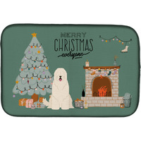 "Caroline's Treasures South Russian Sheepdog Christmas Everyone dish-drying-mats, 14 x 21, Multicolor"