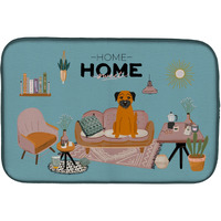 "Caroline's Treasures CK7884DDM Border Terrier Sweet Home dish-drying-mats, 14 x 21, Multicolor"