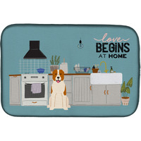 "Caroline's Treasures Central Asian Shepherd Dog Kitchen Scene dish-drying-mats, 14 x 21, Multicolor"