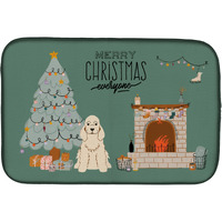 "Caroline's Treasures CK7657DDM Buff Cocker Spaniel Christmas Everyone dish-drying-mats, 14 x 21, Multicolor"