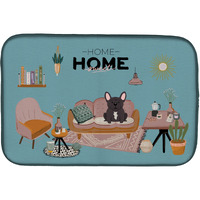 "Caroline's Treasures CK7854DDM Brindle French Bulldog Sweet Home dish-drying-mats, 14 x 21, Multicolor"