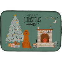 "Caroline's Treasures CK7627DDM Irish Setter Christmas Everyone dish-drying-mats, 14 x 21, Multicolor"