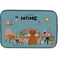 "Caroline's Treasures CK7927DDM Brown Briard Sweet Home dish-drying-mats, 14 x 21, Multicolor"