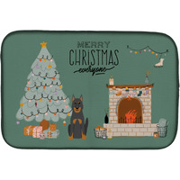 "Caroline's Treasures CK7643DDM Beauce Shepherd Dog Christmas Everyone dish-drying-mats, 14 x 21, Multicolor"