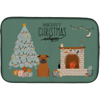 "Caroline's Treasures Chinese Chongqing Dog Christmas Everyone dish-drying-mats, 14 x 21, Multicolor"