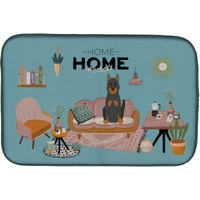 "Caroline's Treasures CK7925DDM Beauce Shepherd Dog Sweet Home dish-drying-mats, 14 x 21, Multicolor"