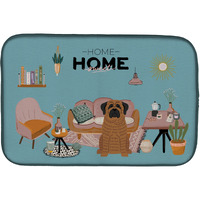"Caroline's Treasures CK7860DDM Brindle Mastiff Sweet Home dish-drying-mats, 14 x 21, Multicolor"