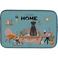 "Caroline's Treasures CK7877DDM Black Standard Schnauzer Sweet Home dish-drying-mats, 14 x 21, Multicolor"