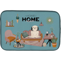 "Caroline's Treasures CK7864DDM Lowchen Sweet Home dish-drying-mats, 14 x 21, Multicolor"