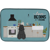 "Caroline's Treasures CK7778DDM Bouvier des Flandres Kitchen Scene dish-drying-mats, 14 x 21, Multicolor"