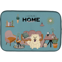 "Caroline's Treasures CK7985DDM White Chow Sweet Home dish-drying-mats, 14 x 21, Multicolor"