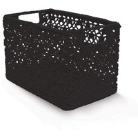 Heritage Lace MC-1070GY Mode Crochet Wire Basket  Gray - 12 x 7 x 8 in.