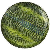 Red Pomegranate 2236-7 Snakeskin 65 in Emerald & Blue Plate - Set of 4