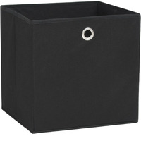 vidaXL Storage Boxes 4 pcs Non-woven Fabric 11"x11"x11" Black