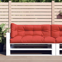 vidaXL Pallet Sofa Cushions 3 pcs Red