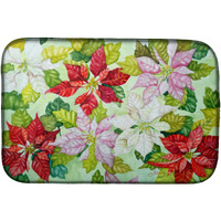 Poinsettias by Ferris Hotard Dish Drying Mat