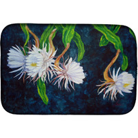 Night Blooming Cereus by Ferris Hotard Dish Drying Mat
