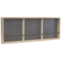 Wall Plate Holder 38.25"L x 14.25"H Wood/Metal