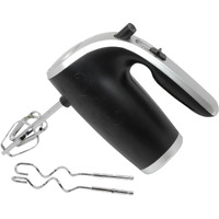 5 Speed 150 Watt Hand Mixer with Silver Accents  Black